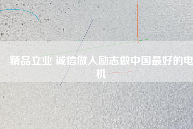 精品立業(yè) 誠信做人勵志做中國最好的電機(jī)
          