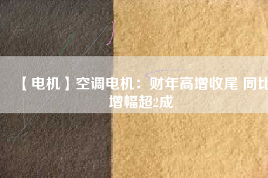 【電機(jī)】空調(diào)電機(jī)：財(cái)年高增收尾 同比增幅超2成
          