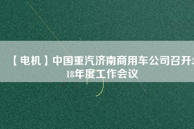 【電機(jī)】中國重汽濟(jì)南商用車公司召開2018年度工作會議
          